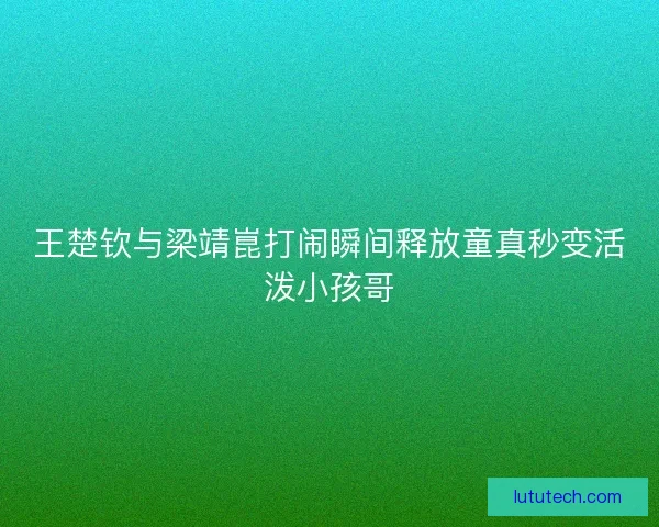 王楚钦与梁靖崑打闹瞬间释放童真秒变活泼小孩哥